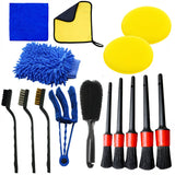 Gm Service Guy car detailing brush set with interior, exterior, and wheel cleaning brushes for thorough vehicle maintenance