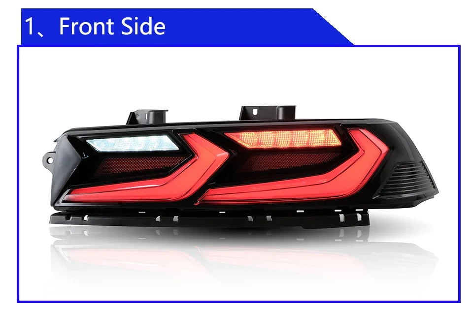 Chevrolet Camaro 2014-2020 rear LED taillights assembly with turn and brake lights, upgrade auto back lamps by GM Service Guy