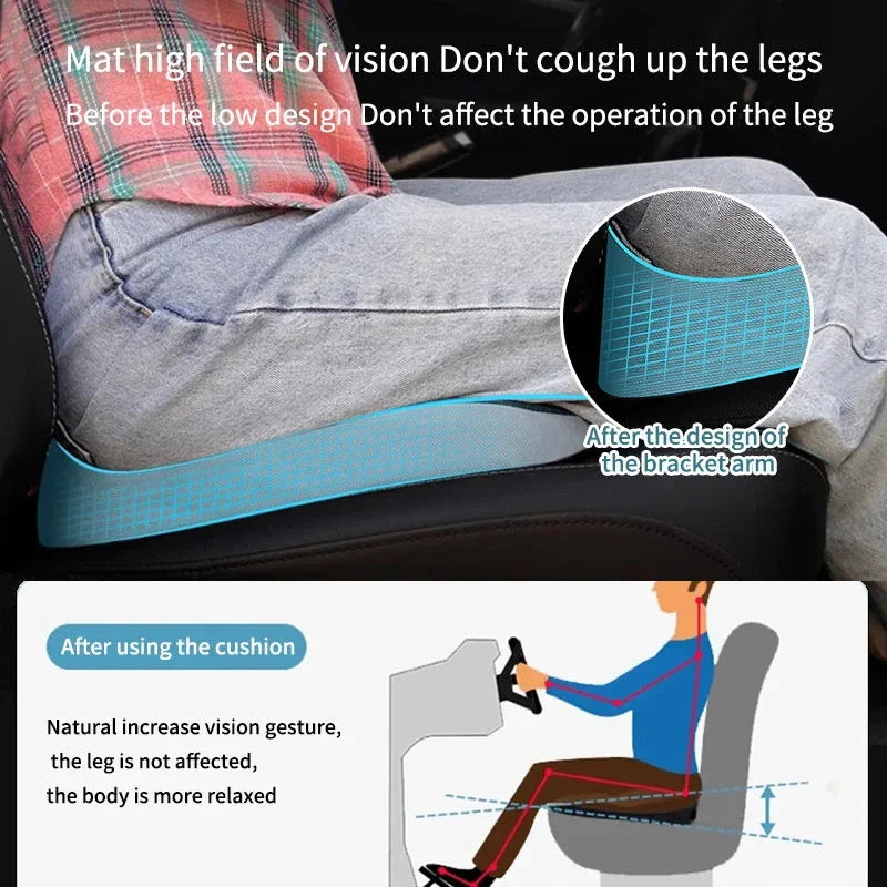 Orthopedic Memory Foam Seat Cushion – Non-Slip Tailbone & Sciatica Relief Pillow for Office Chair and Car Seat Econic Blanks
