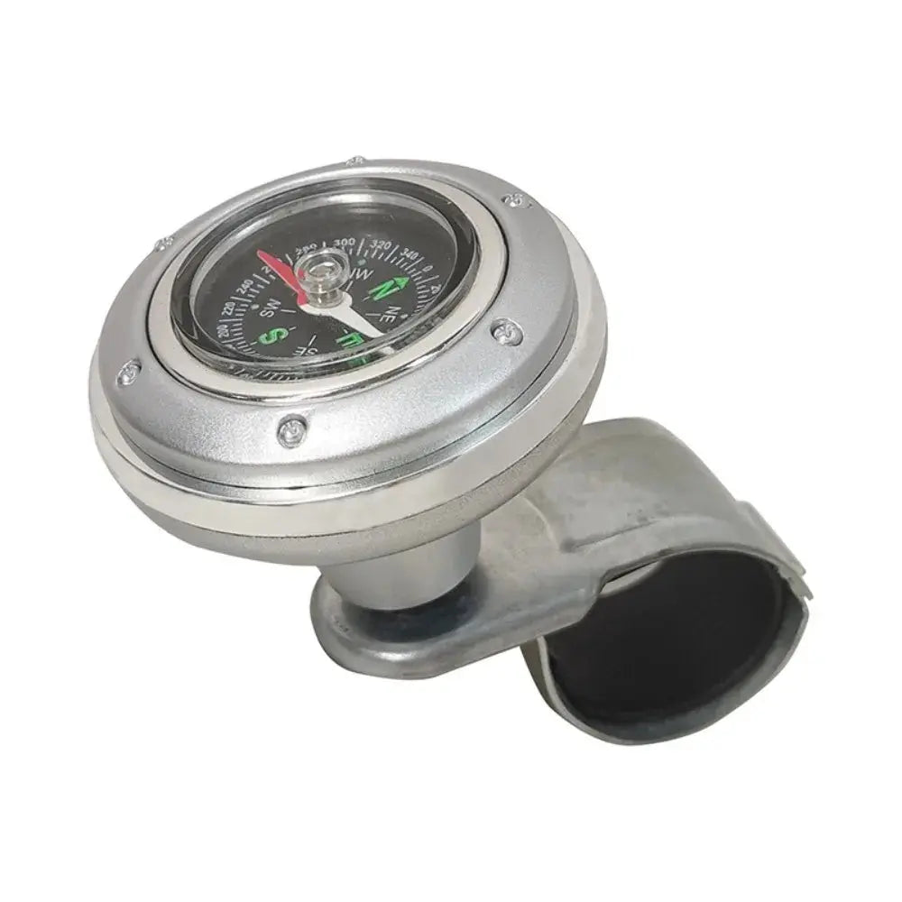 Steering Wheel Spinner Knob with Compass 360-degree Power Handle Ball Booster for Car Vehicle Steering Wheel Auto Gm Service Guy
