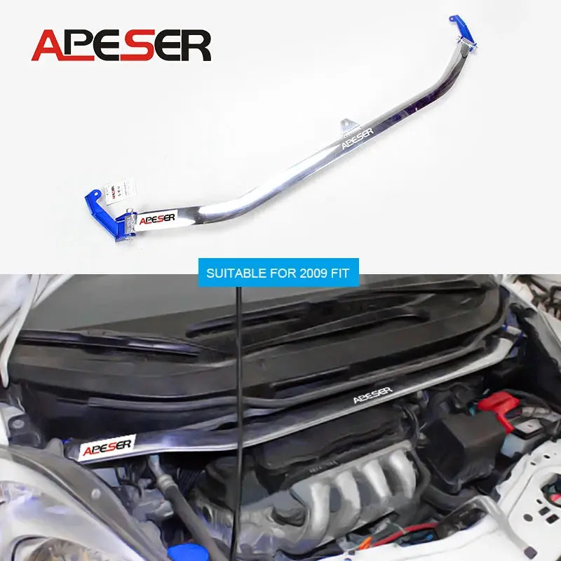 Front Strut Bar for Honda Fit 2004-2023 Racing Car Engine Front Upper Tower Strut Bar Brace Modification Parts STB Anti-Roll Bar Gm Service Guy