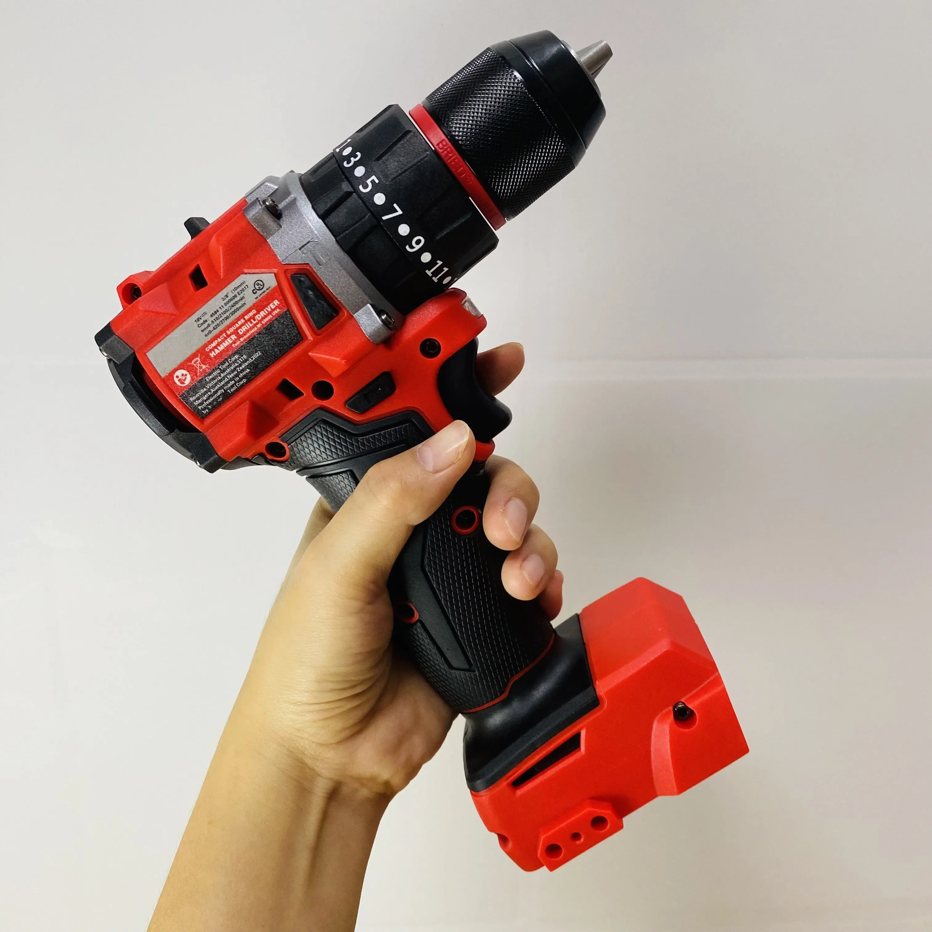Brushless Cordless 18V Impact Drill Driver Compatible with Milwaukee Batteries, 3-Mode Hammer Drill & Screwdriver FanzyMarket