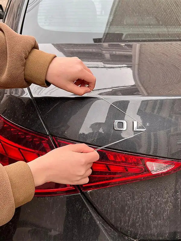 Car Emblem Removal Tool 11.8 in (30 cm) No-Scratch Auto Badge and Logo Pry Tool Polymer Trim Remover FanzyMarket