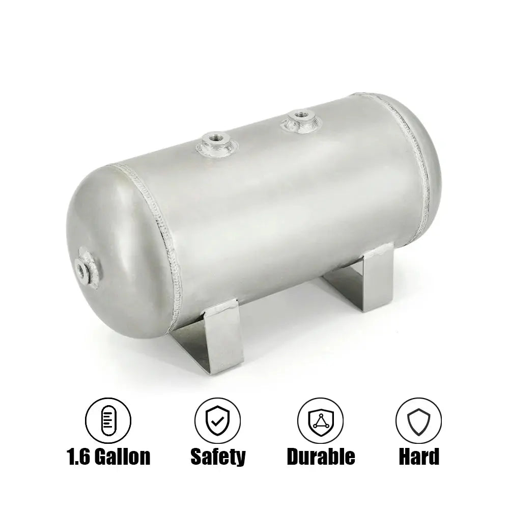 Wholesale 1.6 Gallon Aluminum Air Cylinder Tank for Pneumatic Air Suspension System with 1/4NPT Port,Vehicle Tuning Custom Parts Gm Service Guy