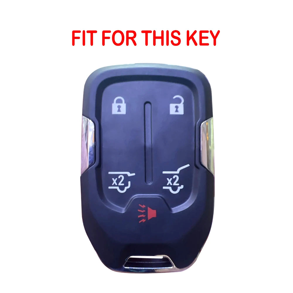 Silicone car key fob cover for Chevrolet Silverado, Suburban, GMC Sierra, Terrain, Acadia, Tahoe, and Suburban by Gm Service Guy