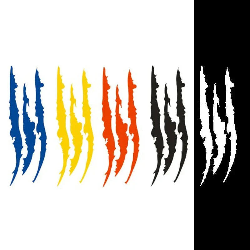 Reflective Monster Claw Car Sticker – Scratch Stripe Headlight Decal | Waterproof Vinyl Auto Exterior Decoration Accessories Econic Blanks