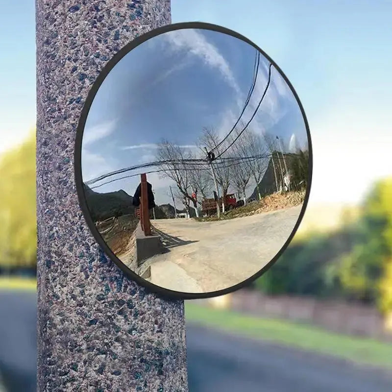 Convex Mirror Outdoor 11.8in Road Safety Convex Mirror Adjustable Parking Garage Round Convex Traffic Mirror Fish Eye Mirror Gm Service Guy