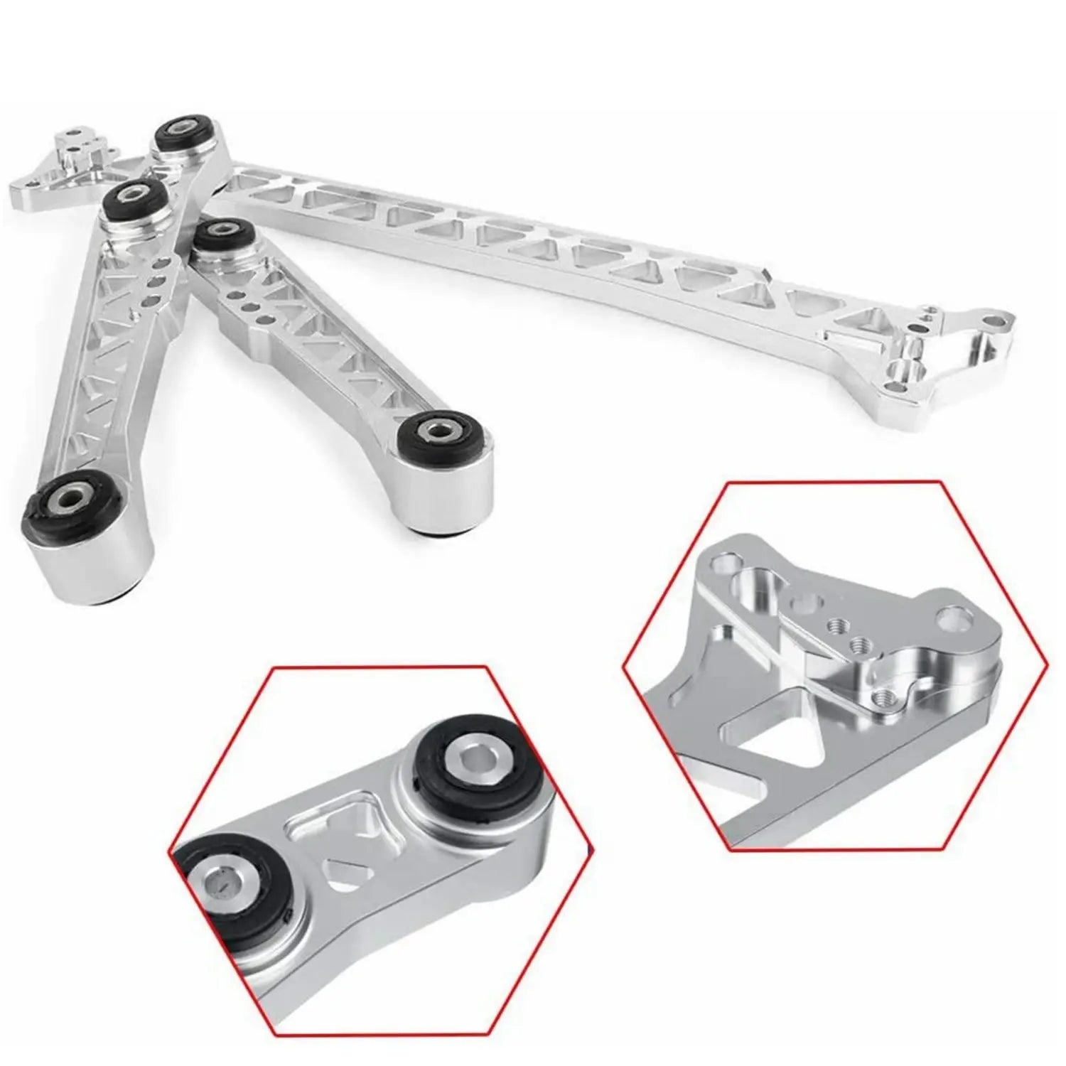 Hot sale Chassis Parts Billet Rear Lower Control Arms + Subframe Brace for Honda Civic EG 92-95 or 1994-2001 Acura Integra Gm Service Guy