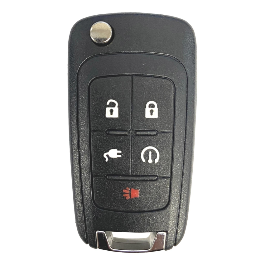Best Key Supply Chevrolet Volt 5 Button Flip Key Shell Replacement For 22923867 / 22755323 / 22755321