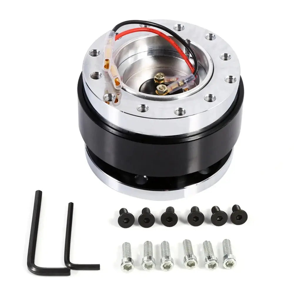 Universal Racing Steering Wheel 6 Hole Aluminum Car Quick Release Steering Wheel Snap Off Hub Adapter Boss Kit Car Accessories Gm Service Guy