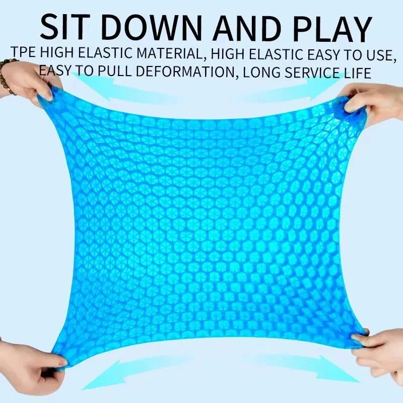 Breathable Gel Seat Cushion – Honeycomb Design for Tailbone & Back Pain Relief, Home Office & Car Use Econic Blanks