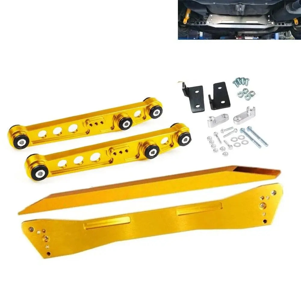 suspension Rear Subframe Brace + Tie Bar + Lower Control Arm For Honda Civic EK 1996-2000 performance parts Gm Service Guy
