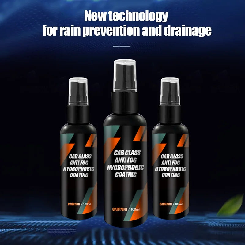 Water Repellent Spray Anti Rain Coating For Car Glass Hydrophobic Anti-rain Car Liquid Windshield Mirror Mask Auto Polish Kit Econic Blanks