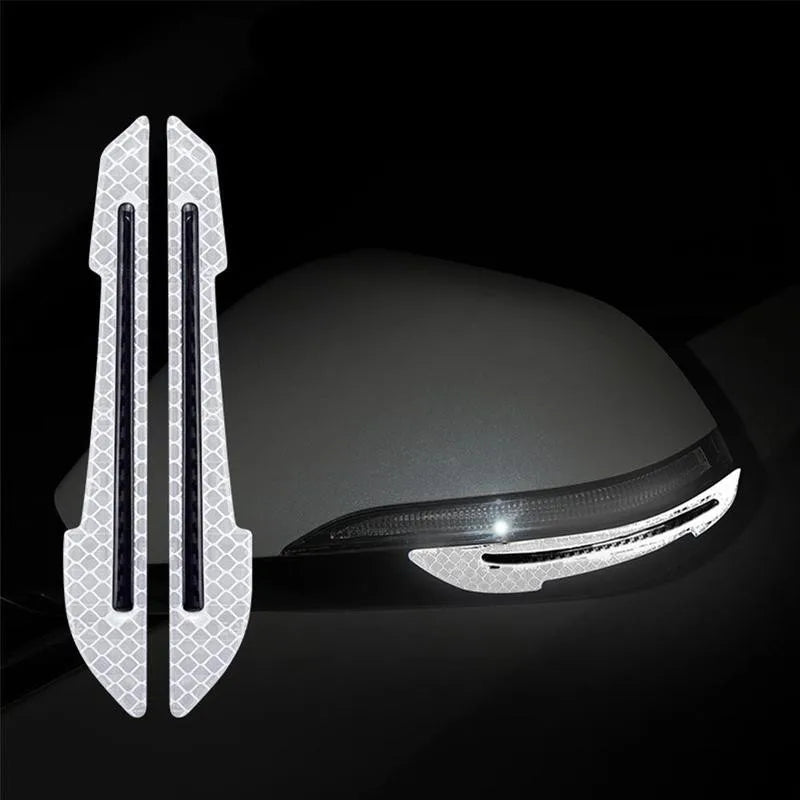 Car Wheel Hub Reflective Stripes Door Handle Safety Warning Sticker Car Rear Warning Tape Automobile Sticker Exterior Accessorie Econic Blanks