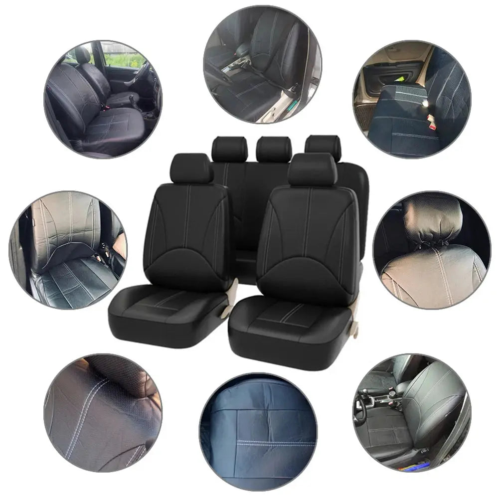Universal PU Leather Car Seat Cover Set Seat Protector Auto Styling Accessories Gm Service Guy