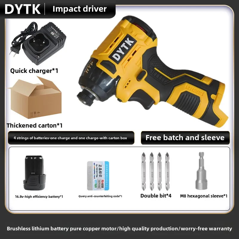 18V Cordless Electric Screwdriver & Rechargeable Hand Drill — Brushless Motor Multifunctional Tool FanzyMarket