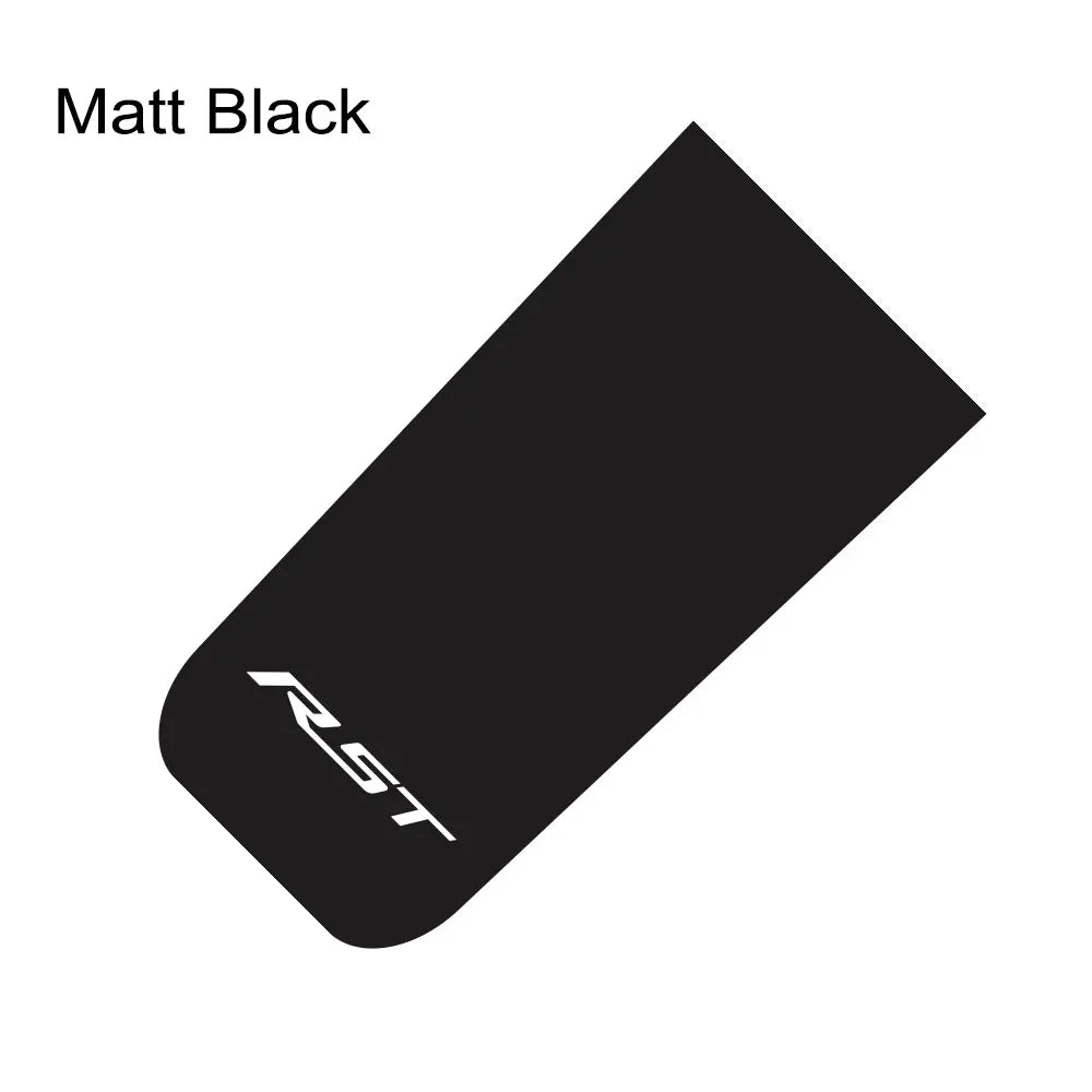 Chevrolet Silverado RST hood decal by Quality Prints USA, vinyl motor decor truck sticker with bold design on black background.
