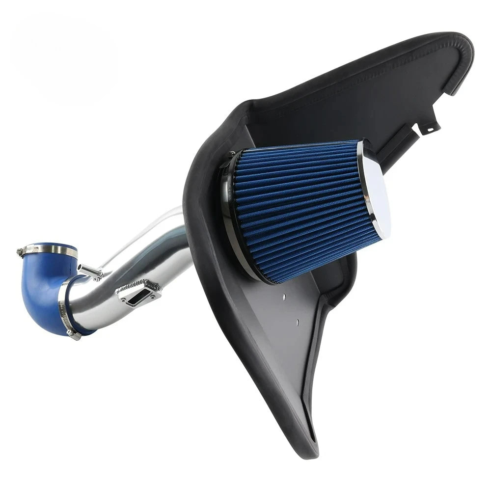 GM Service Guy cold air intake induction kit with heat shield and filter for 2012-2015 Camaro 3.6L V6, compatible with manual and automatic.