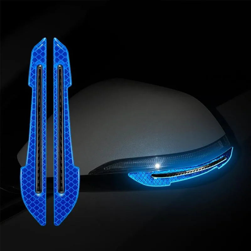 Car Wheel Hub Reflective Stripes Door Handle Safety Warning Sticker Car Rear Warning Tape Automobile Sticker Exterior Accessorie Econic Blanks