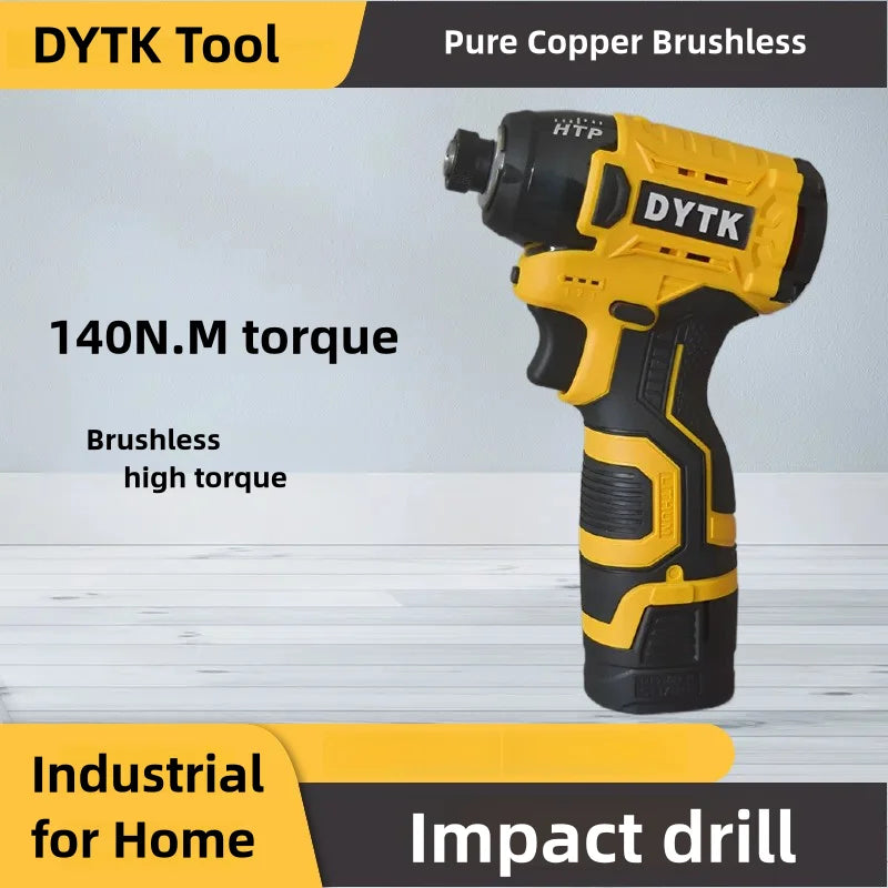 18V Cordless Electric Screwdriver & Rechargeable Hand Drill — Brushless Motor Multifunctional Tool FanzyMarket
