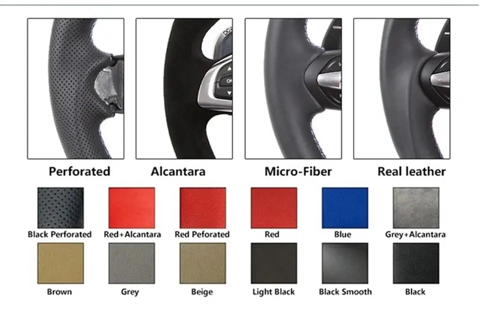 For Audi A3 A4 A6L A5 A7 Q3 Q5 Q7 B9 Modified S4 S5 S6 S7 Carbon Fiber Steering Wheel Flat Bottom Steering Wheel Motion Assembl Gm Service Guy