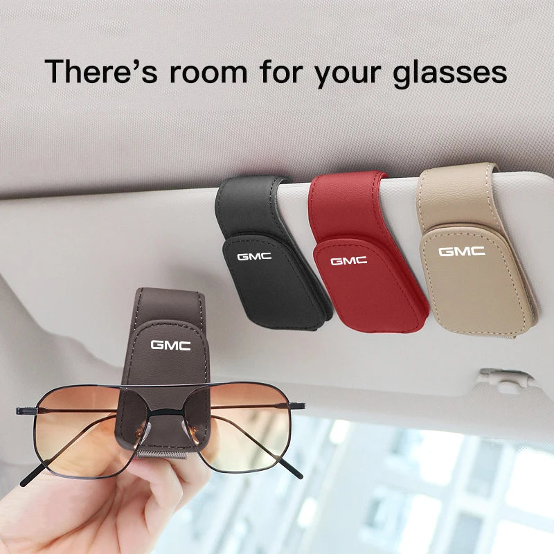 GMC car sunglass holder and ornament accessory for Terrain, Sierra, Yukon, Acadia, Hummer, Jimmy, and Savana models.