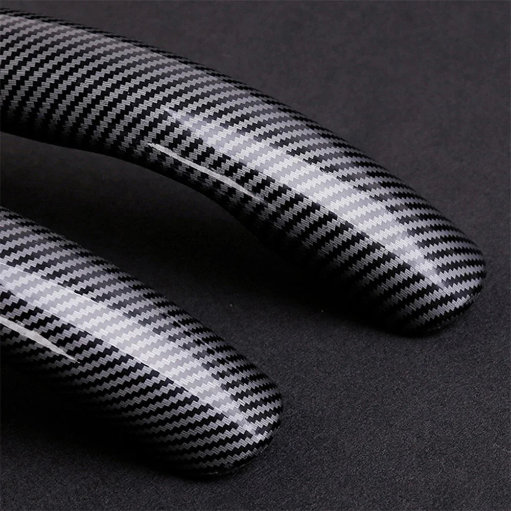 Carbon Fiber 2-Pack Steering Wheel Covers for 37-38 cm (14.6-15.0 in) Wheels – Non-Slip Washable Interior Protector (Left & Right) FanzyMarket