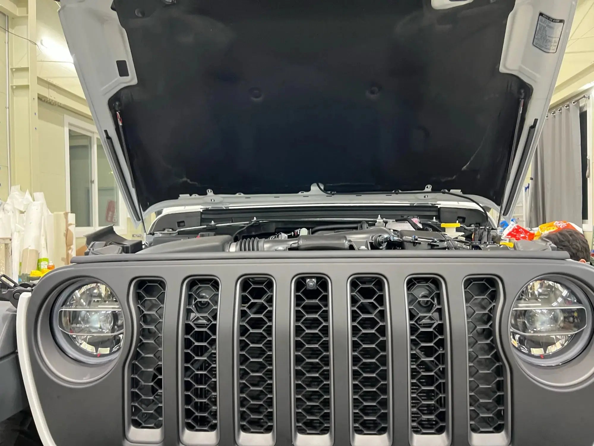 Hood Bonnet Struts For Jeep Wrangler JL 2018-2026 Modify Front Lift Support Damper Shocks Absorber Pistons Prop Rod Cylinders Gm Service Guy