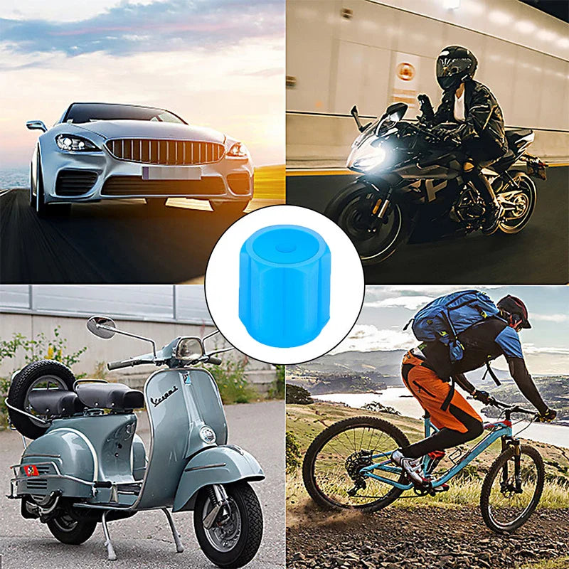 Luminous Tire Valve Caps - 6-Color LED Glowing Wheel Valve Caps for Car & Motorcycle (4/8/20-Pack) FanzyMarket