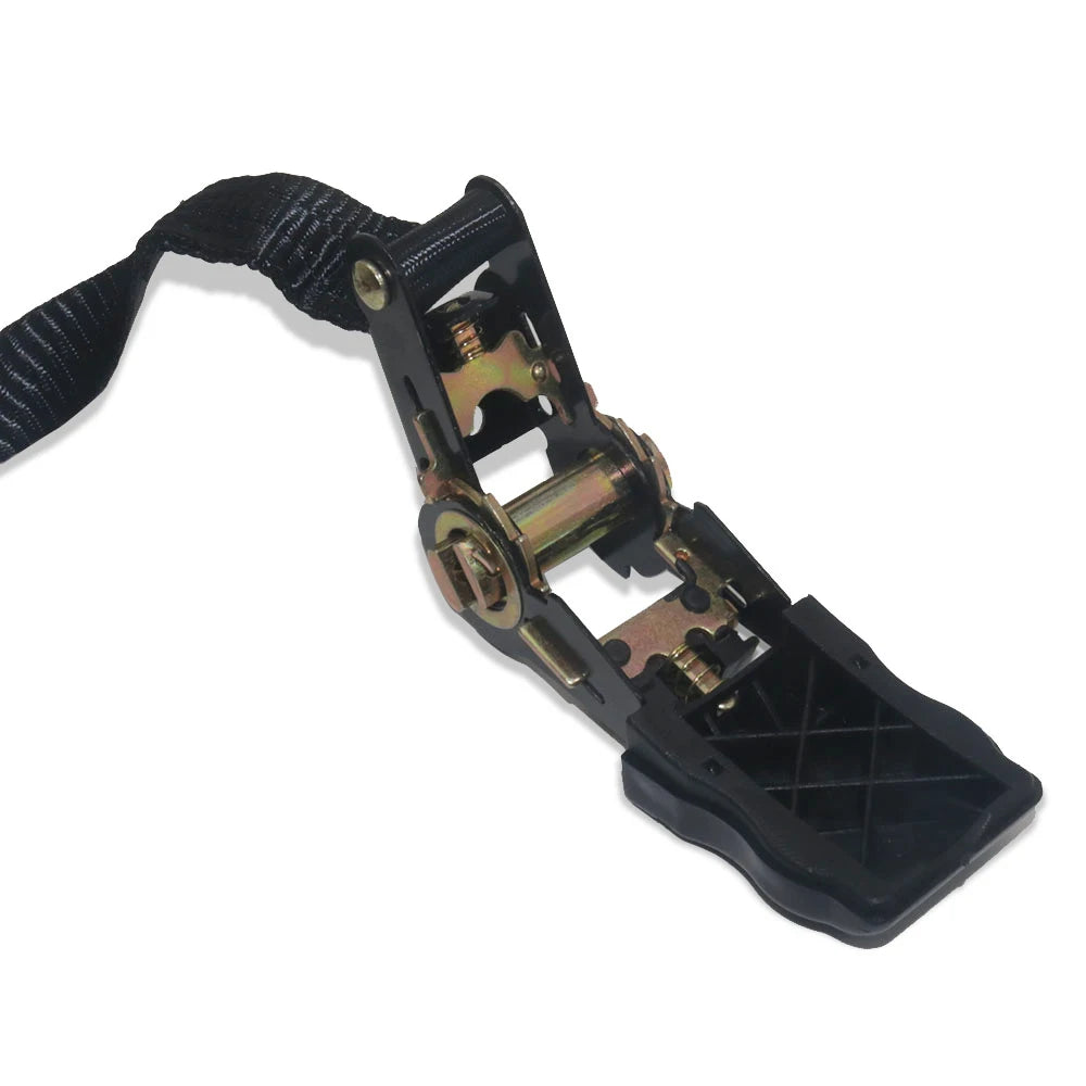 Gm Service Guy motorcycle luggage strap with ratchet binding belt, durable transport strap for securing goods and cargo.