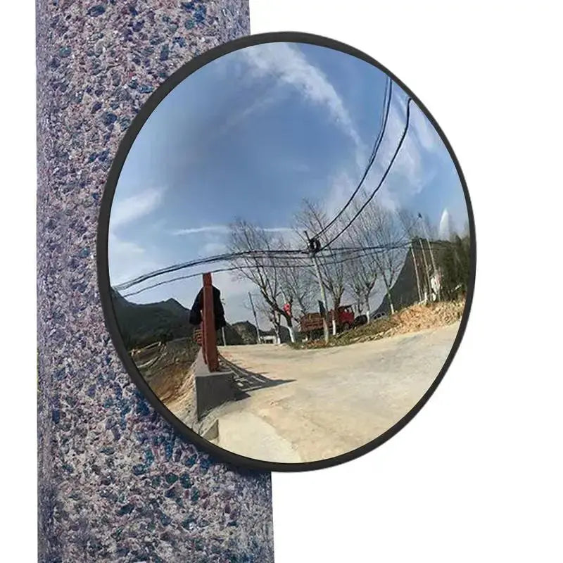 Convex Mirror Outdoor 11.8in Road Safety Convex Mirror Adjustable Parking Garage Round Convex Traffic Mirror Fish Eye Mirror Gm Service Guy