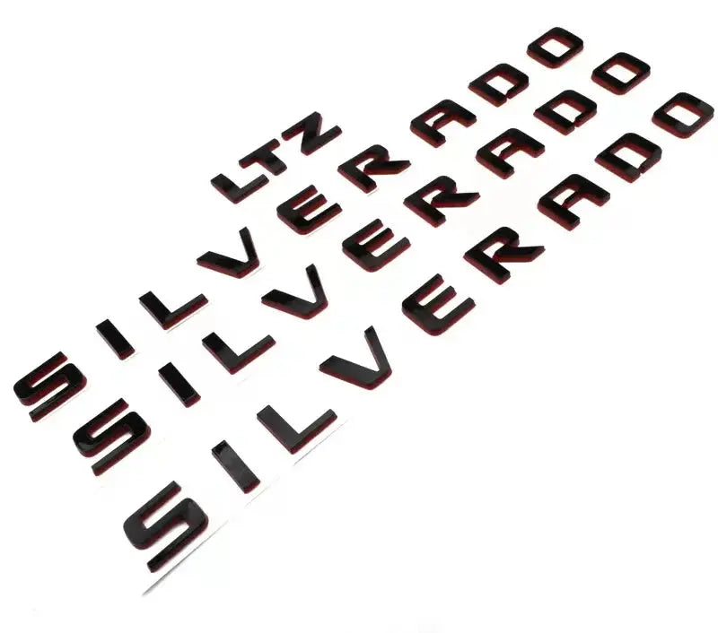 ABS Letters Emblem SILVERADO LTZ Applicable to Chevrolet Car Styling Fender Truck Badge Nameplate Logo Sticker Gm Service Guy