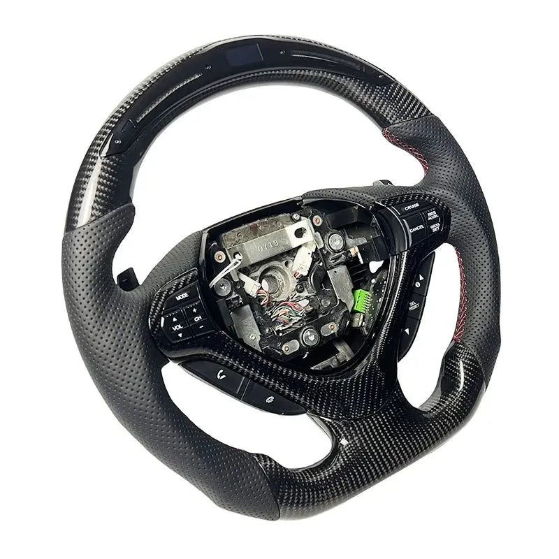 LED Genuine leather carbon fiber steering wheel suitable for Honda Accord CU2 SPIRIOR 2008-2017 series Gm Service Guy