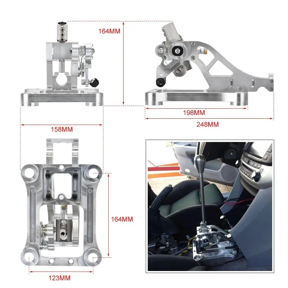 Billet Aluminum Shifter Box Assembly For Acura 04-08 TL UA TSX CL 03-07 Car Gear Shift Knob Shifter Replacement Auto Parts Gm Service Guy