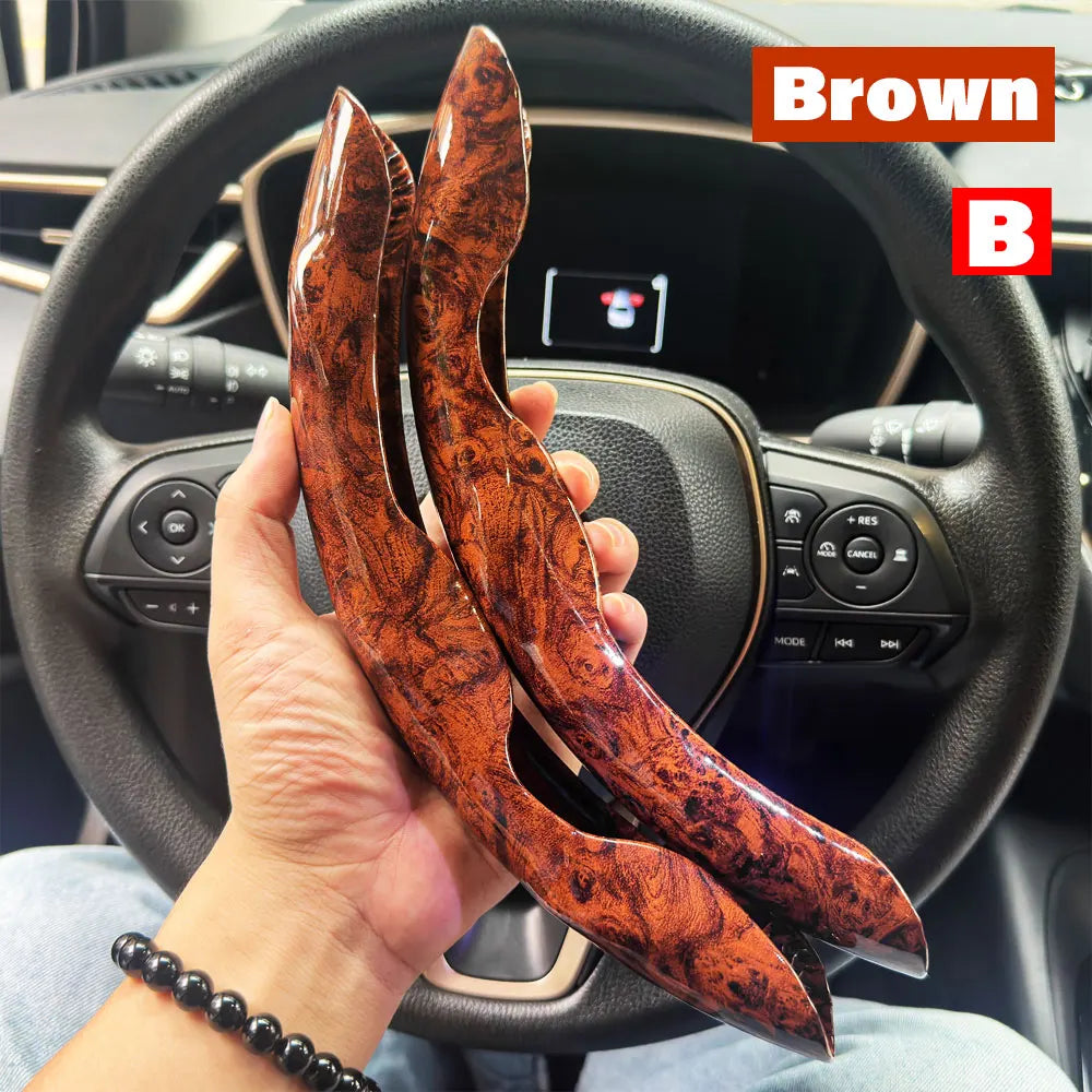 2-Pack Carbon Fiber Silicone Steering Wheel Covers 38 cm (15 in) Anti-Slip Universal Car Interior FanzyMarket