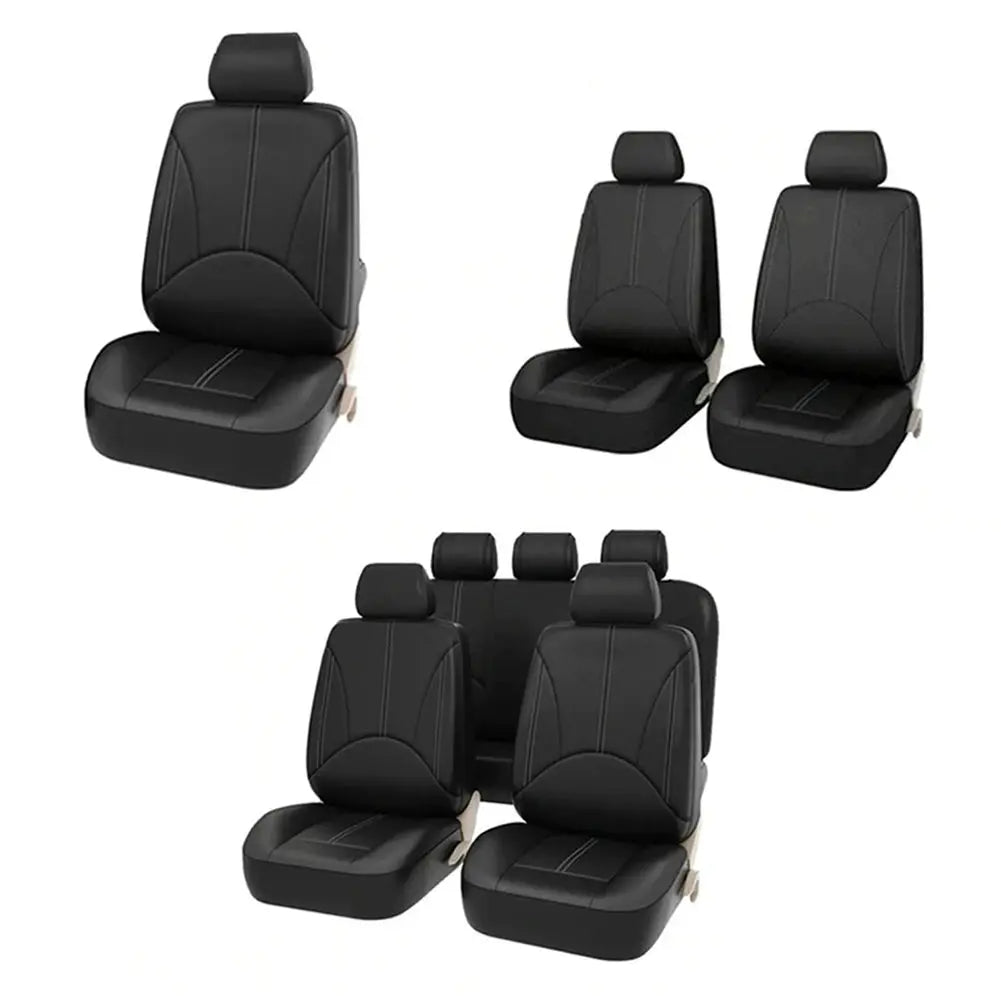 Universal PU Leather Car Seat Cover Set Seat Protector Auto Styling Accessories Gm Service Guy