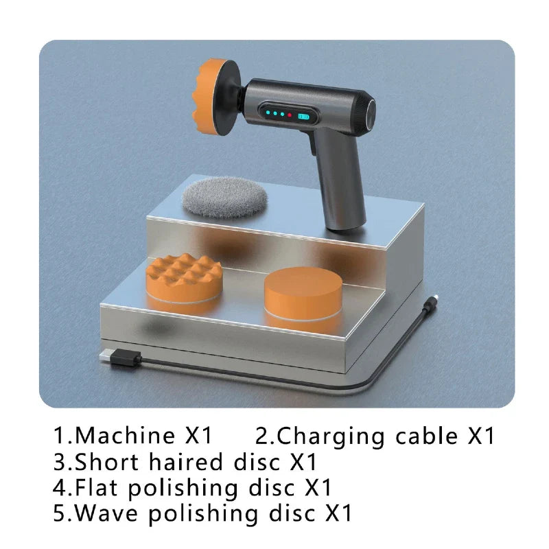 Car Polishing Sanding Machine Wireless Car Paint Scratch Repair Windscreen Glass Oil Film Remove Machine Leather Care Econic Blanks