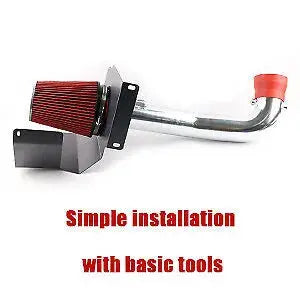 For Silverado 2014-18 Chevy GMC Sierra 1500 5.3L 6.2L V8 engine parts Red Filter Cold Air Intake Kit Gm Service Guy
