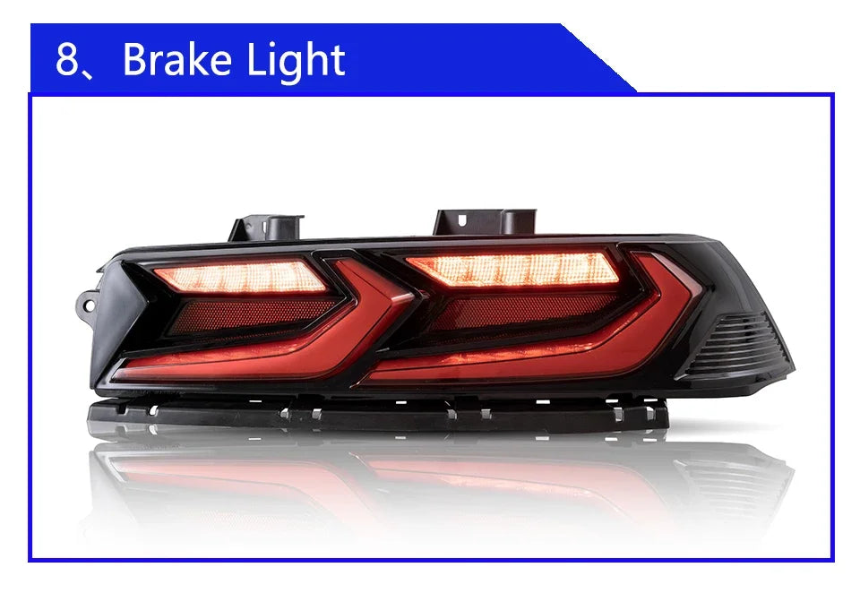 Chevrolet Camaro 2014-2020 rear LED taillights assembly with turn signals, upgrade lighting by GM Service Guy