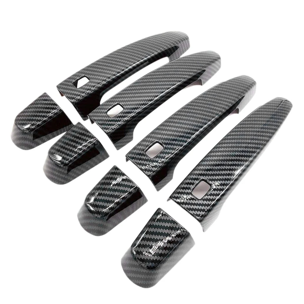 Chevrolet Malibu XL 2016-2018 side door handle covers trim by Gm Service Guy, shown on car door for model protection and style.