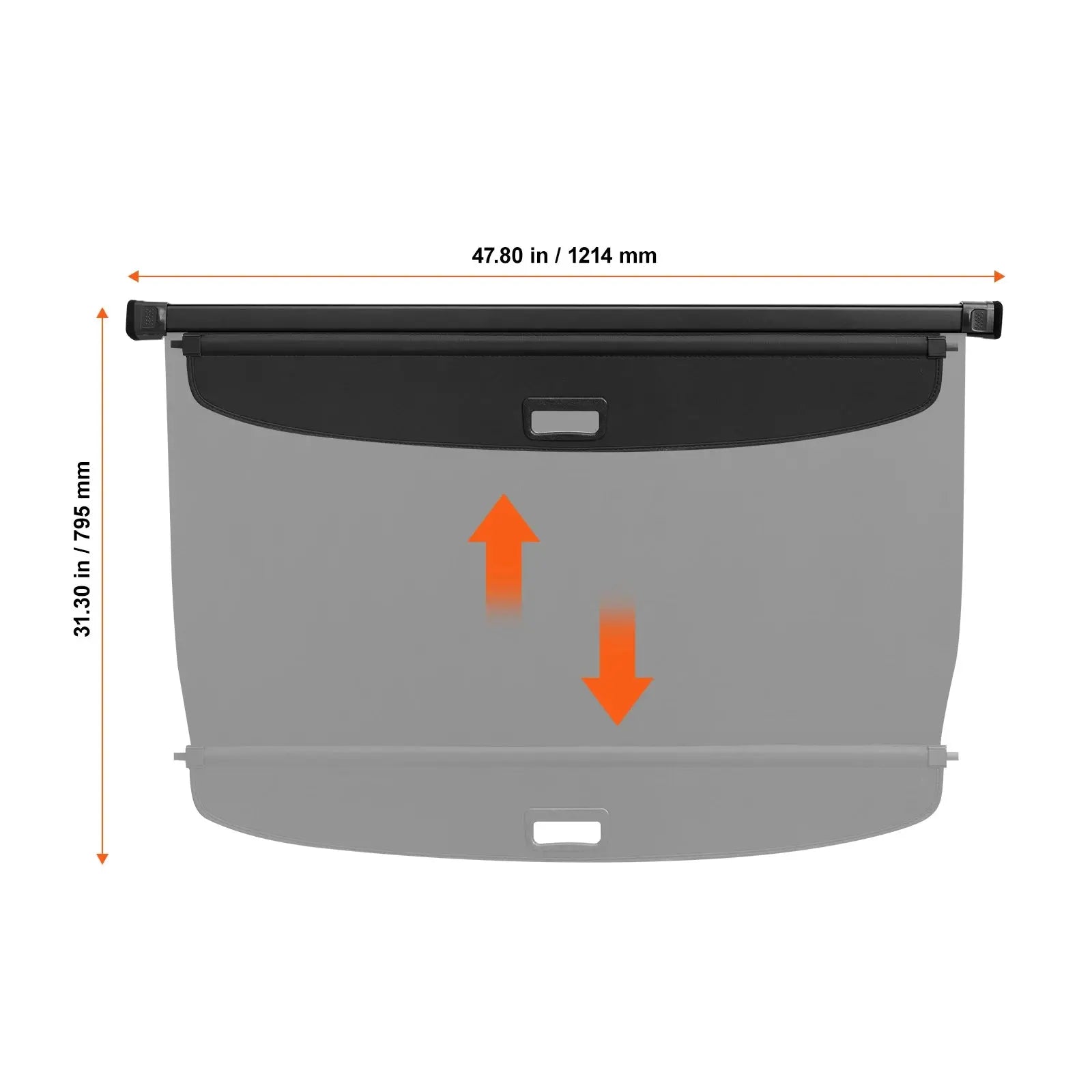 SucceBuy Retractable Cargo Cover Upgraded Waterproof Trunk Cover Security Shield Shade for Mazda CX-5 2017-2024 Rear Trunk Cover Gm Service Guy