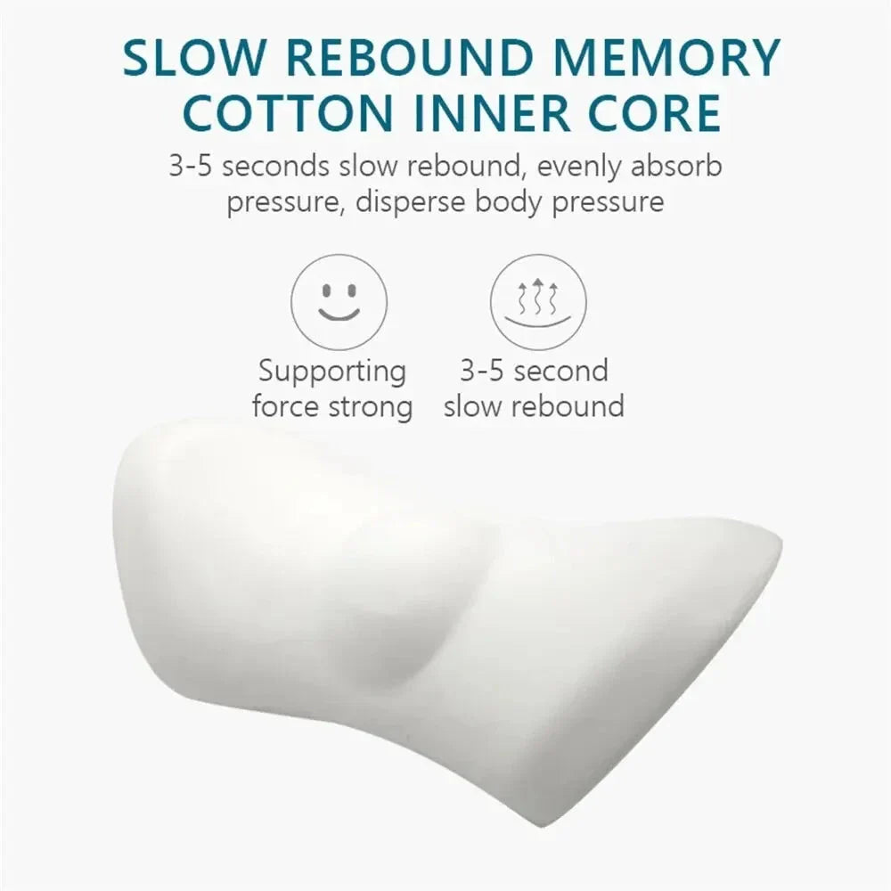 Breathable Memory Foam Lumbar Support Pillow – Waist Cushion for Bed, Office, and Car Seat Comfort Econic Blanks