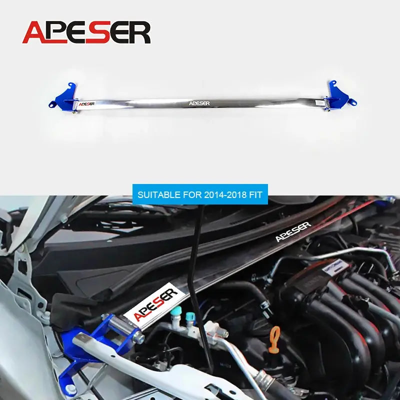 Front Strut Bar for Honda Fit 2004-2023 Racing Car Engine Front Upper Tower Strut Bar Brace Modification Parts STB Anti-Roll Bar Gm Service Guy