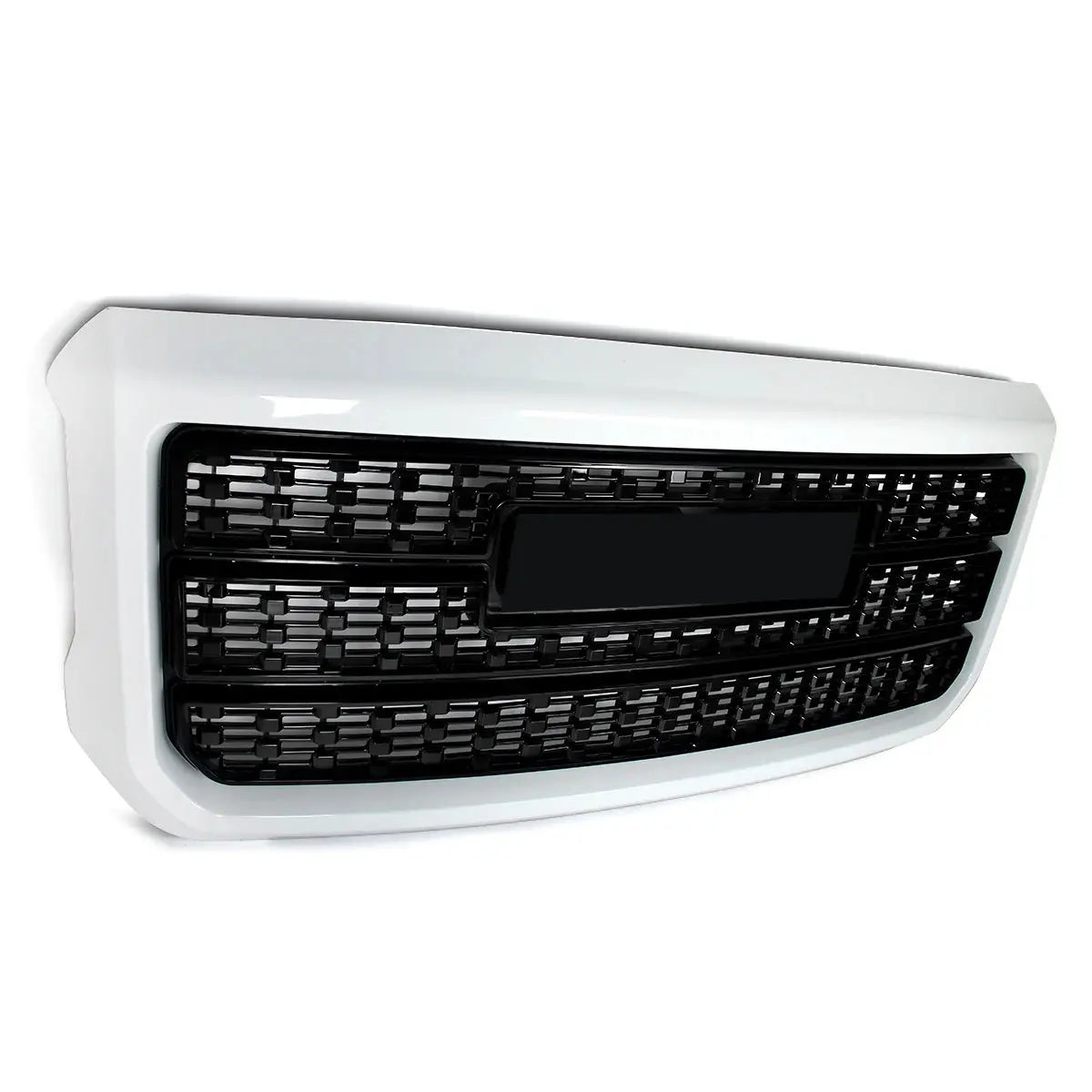 Magickit 2015-2019 Front Centre Grille for GMC Sierra 2500HD 3500HD Bumper Upper Hood Grille Honeycomb Grill Gm Service Guy