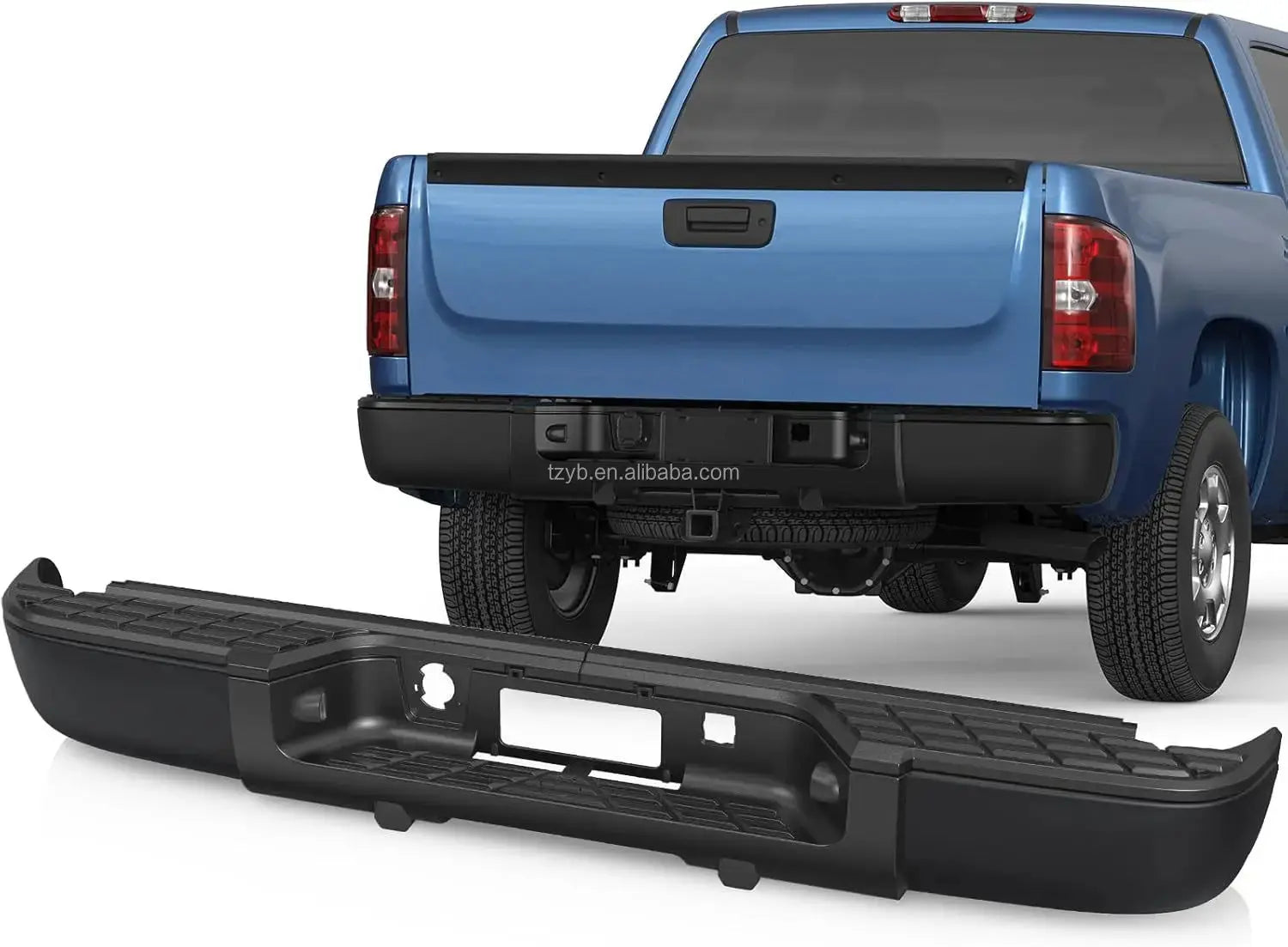 2014-2018 For Chevrolet Chevy Silverado For GMC Sierra 1500 Pickup Rear Bumper Steel Complete Back Bumpers No Parking Sensor Hol Gm Service Guy