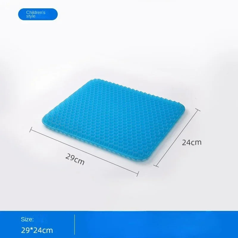 Double-Thick Gel Seat Cushion – Honeycomb Cooling Pressure Relief Pad for Office Chair, Car Seat & Wheelchair (Breathable, Non-Slip, Washable) FanzyMarket