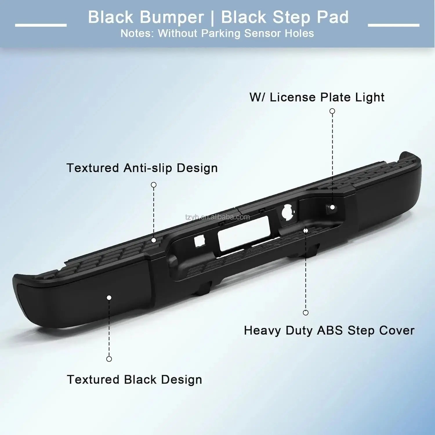 2014-2018 For Chevrolet Chevy Silverado For GMC Sierra 1500 Pickup Rear Bumper Steel Complete Back Bumpers No Parking Sensor Hol Gm Service Guy