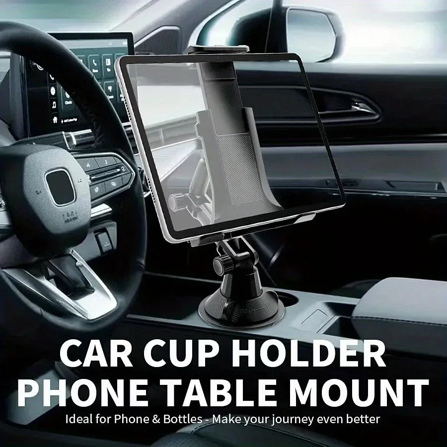 ABS Material Waterproof Car Cup Holder Mount for Tablets and Phones, Heavy Duty Expandable Base for Auto Vehicles Econic Blanks