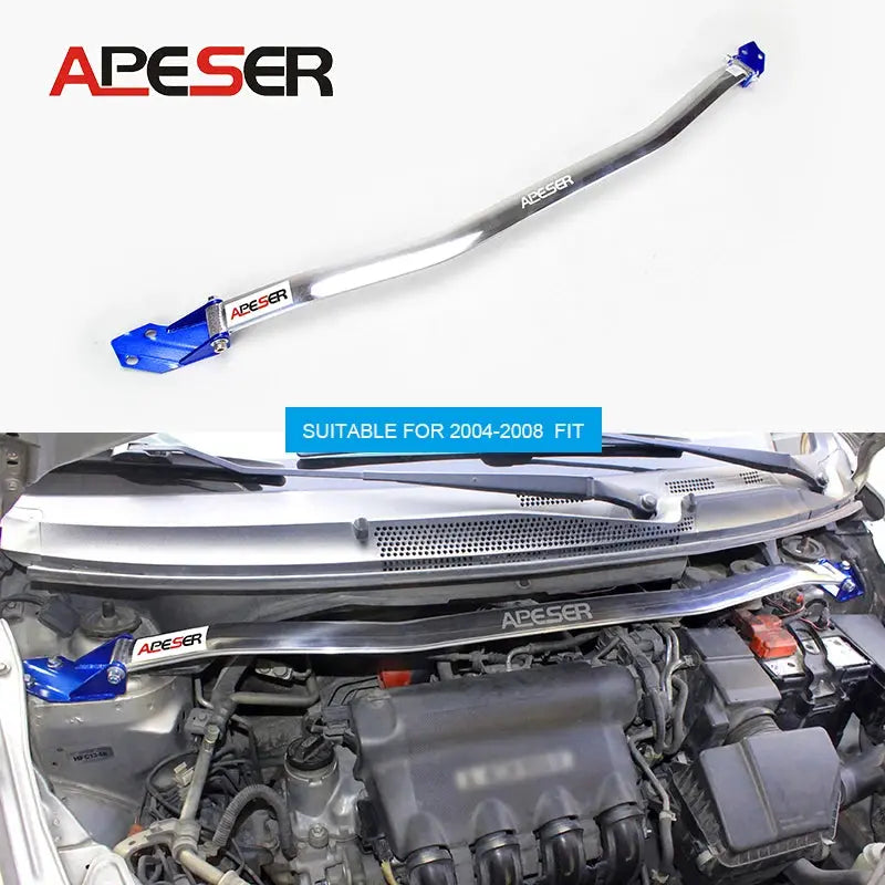 Front Strut Bar for Honda Fit 2004-2023 Racing Car Engine Front Upper Tower Strut Bar Brace Modification Parts STB Anti-Roll Bar Gm Service Guy