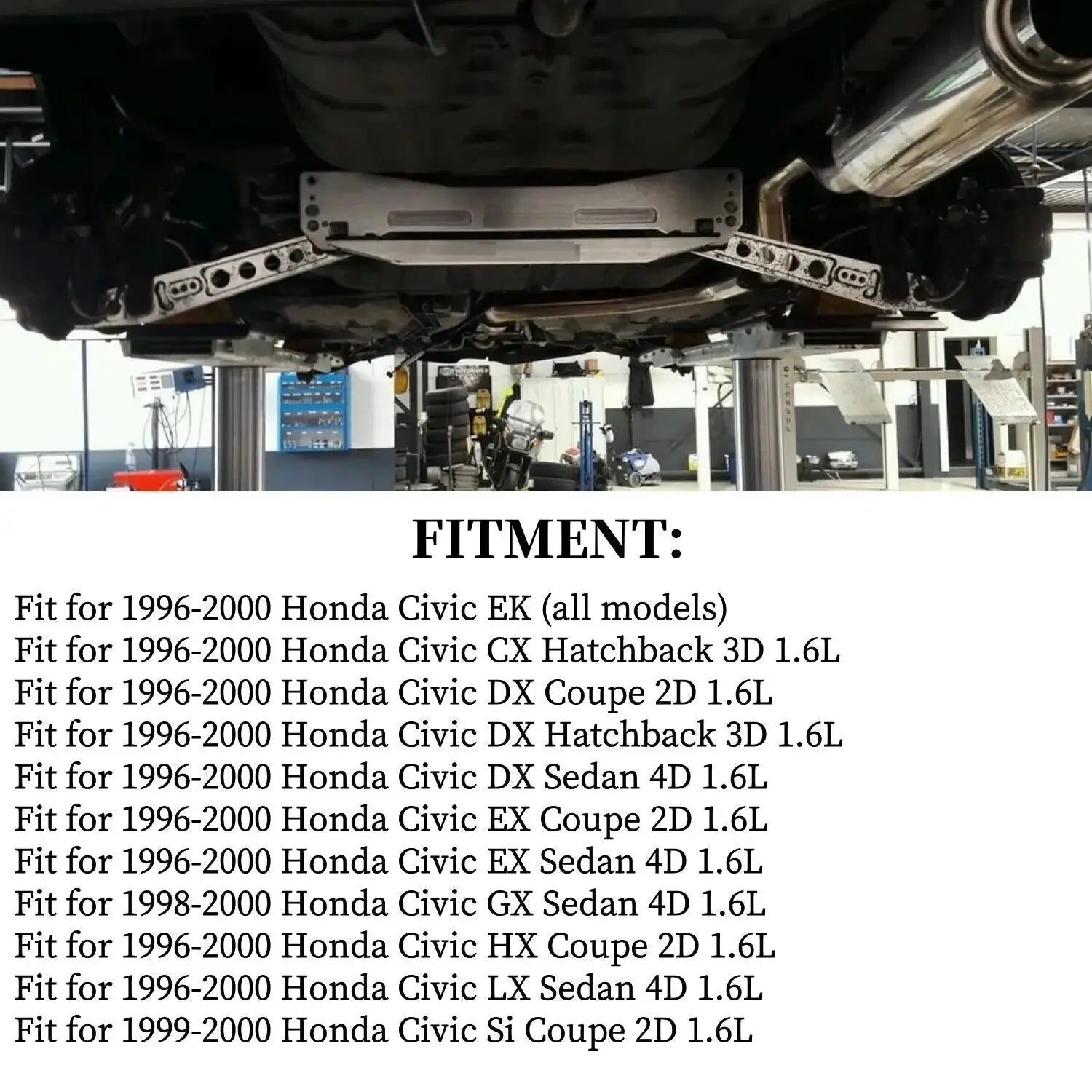 suspension Rear Subframe Brace + Tie Bar + Lower Control Arm For Honda Civic EK 1996-2000 performance parts Gm Service Guy